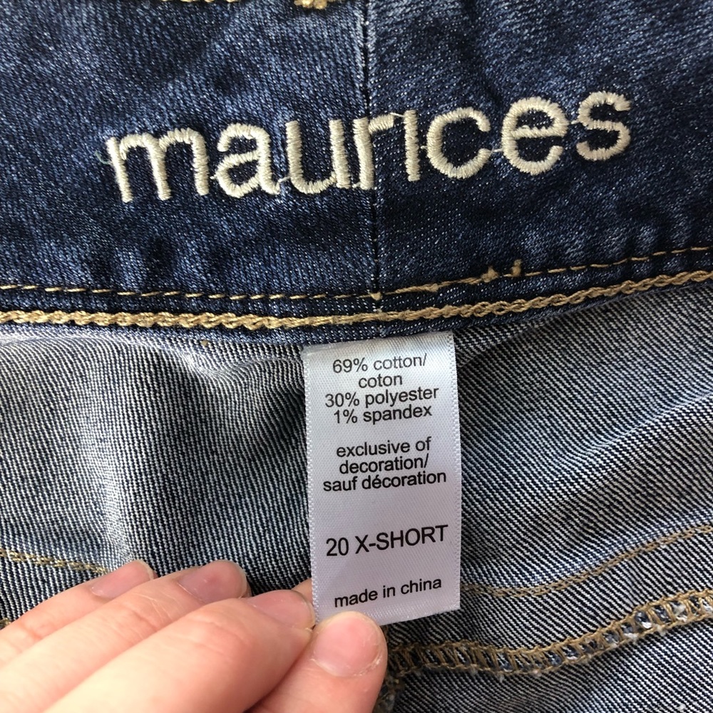 Maurices Straight Leg Jeans Size 20x Short - Picture 5 of 6